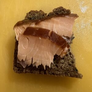 Whole Side of Barbequed Salmon